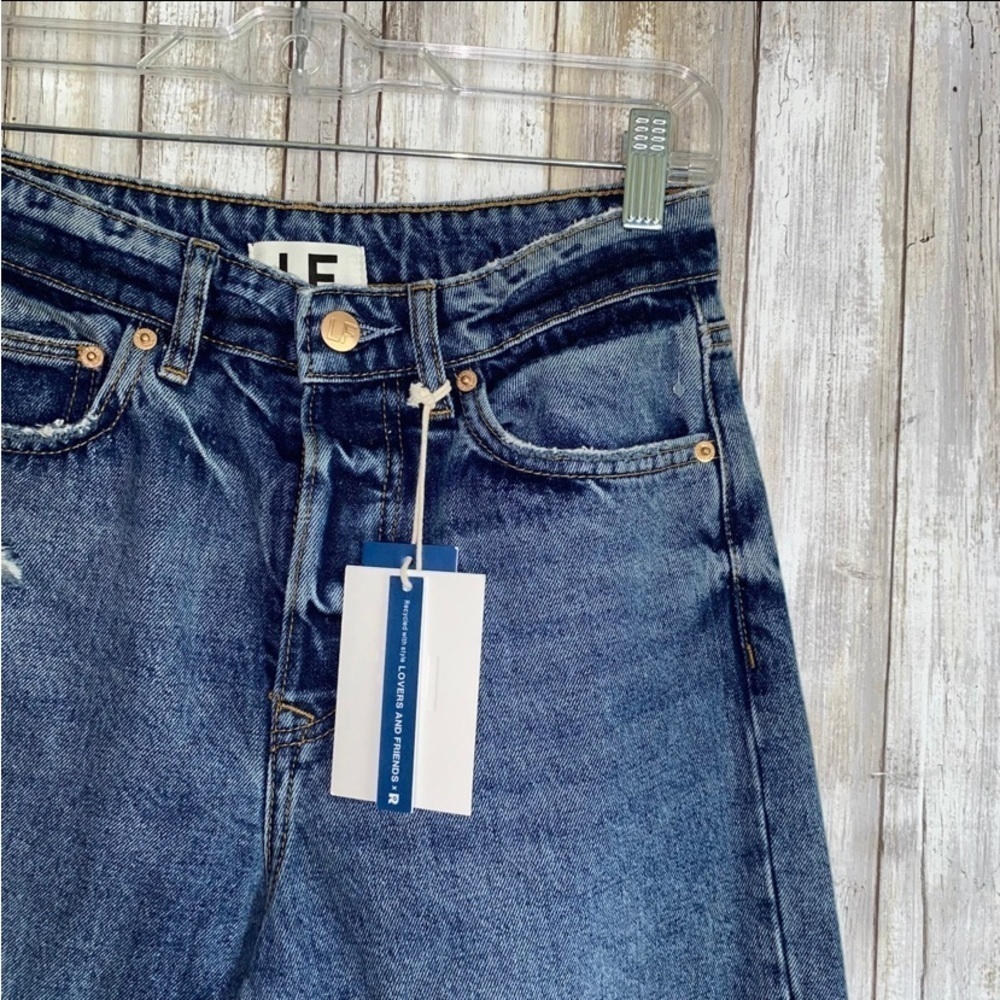 NWT Lovers + Friends Ryan High Rise Loose Straight Jeans Palm Canyon - Picture 6 of 12